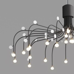 Závesné svietidlo Nordic Creative Natural White Stropné svietidlo 30 svetiel