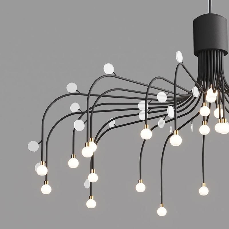 Závesné svietidlo Nordic Creative Natural White Stropné svietidlo 30 svetiel