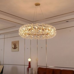 Závesné svietidlo Moderné minimalistické kované kruhové stropné svietidlo