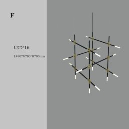 Závesné svietidlo Spájajúce teplé biele kreatívne stropné svietidlo Kombinovaná vlastná lampa