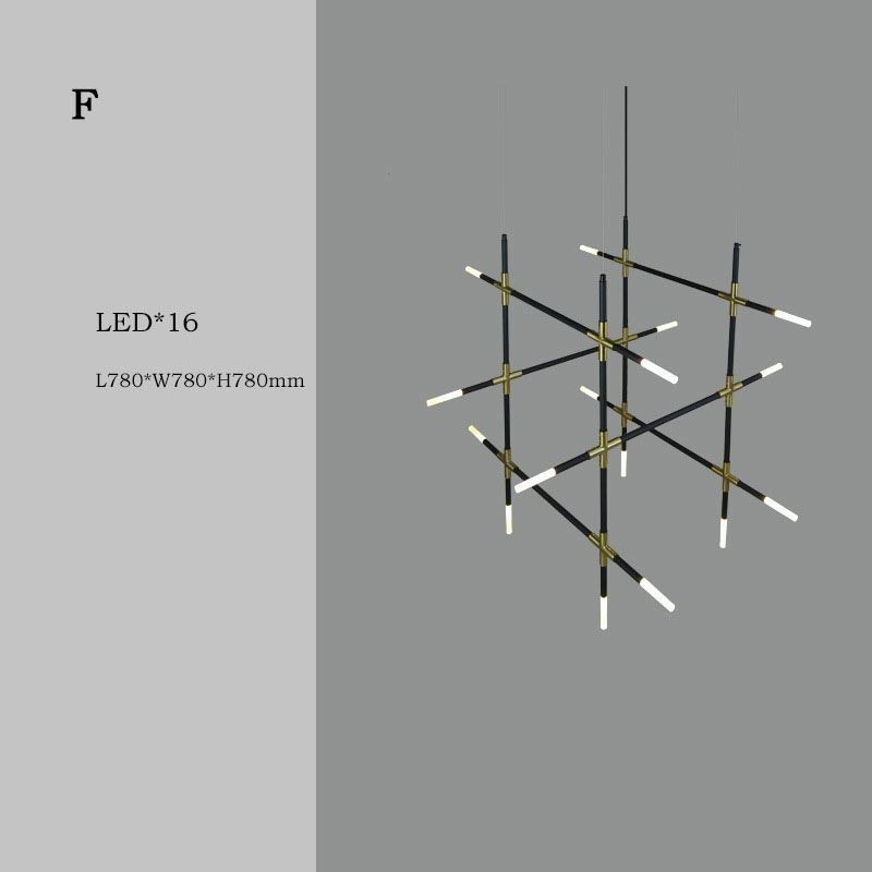 Závesné svietidlo Spájajúce teplé biele kreatívne stropné svietidlo Kombinovaná vlastná lampa