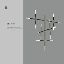 Závesné svietidlo Spájajúce teplé biele kreatívne stropné svietidlo Kombinovaná vlastná lampa
