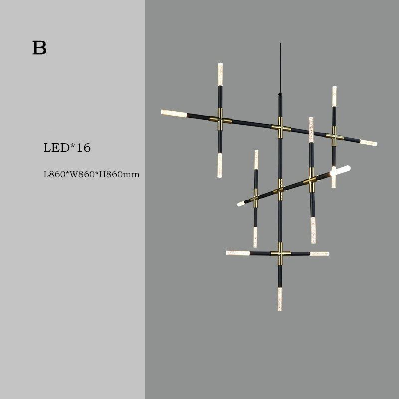 Závesné svietidlo Spájajúce teplé biele kreatívne stropné svietidlo Kombinovaná vlastná lampa