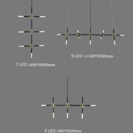 Jednoduché závesné svietidlo Kreatívne spájacie teplé biele stropné svietidlo DIY kombinovaná lampa