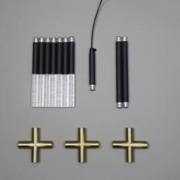 Jednoduché závesné svietidlo Kreatívne spájacie teplé biele stropné svietidlo DIY kombinovaná lampa