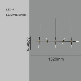 Jednoduché závesné svietidlo Kreatívne spájacie teplé biele stropné svietidlo DIY kombinovaná lampa