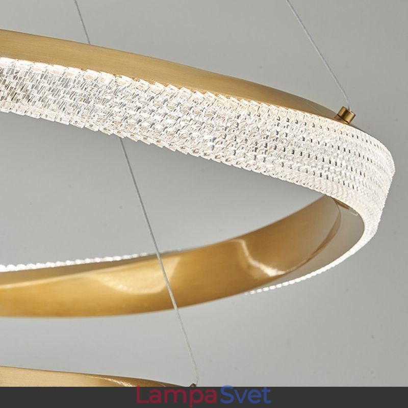 Závesné svietidlo z tepaného železa akrylový prsteň Jednokruhové stropné svietidlo