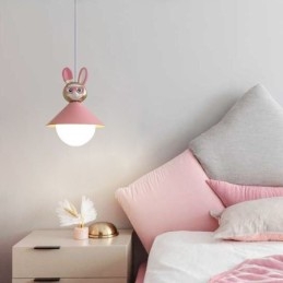 Závesné svietidlo Moderné minimalistické Stropné svietidlo z tepaného železa králik z lýtka
