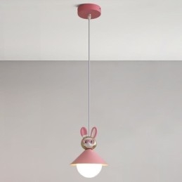 Závesné svietidlo Moderné minimalistické Stropné svietidlo z tepaného železa králik z lýtka