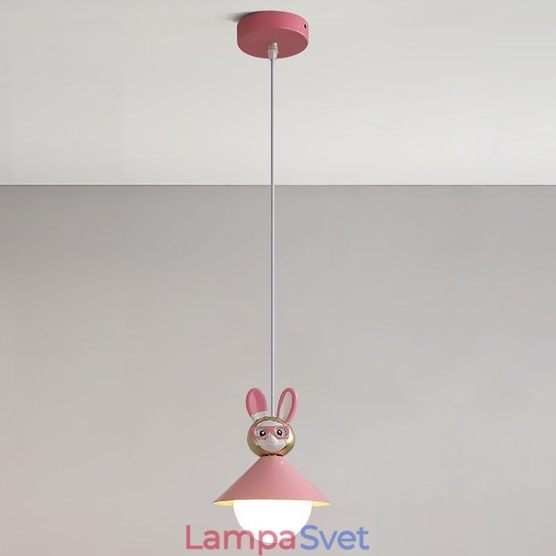 Závesné svietidlo Moderné minimalistické Stropné svietidlo z tepaného železa králik z lýtka