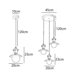 Moderné závesné svietidlo Jednoduché stropné svietidlo snehuliak z tepaného železa G9
