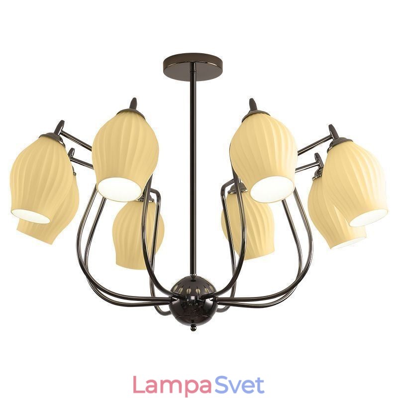 Severské závesné svietidlo Kreatívne stropné svietidlo z tepanej pištole čiernej tyčinky