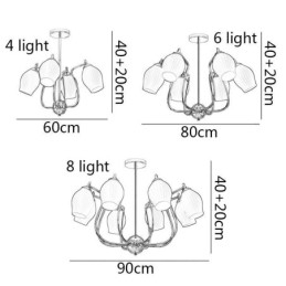 Severské závesné svietidlo Kreatívne stropné svietidlo z tepanej pištole čiernej tyčinky