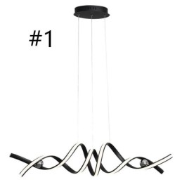 Minimalistické závesné svietidlo Aluminium Art Minimalistické špirálové stropné svietidlo