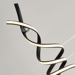 Minimalistické závesné svietidlo Aluminium Art Minimalistické špirálové stropné svietidlo