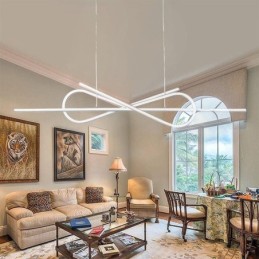 Jednoduché závesné svietidlo Aluminium Art Bowknot Stropné svietidlo