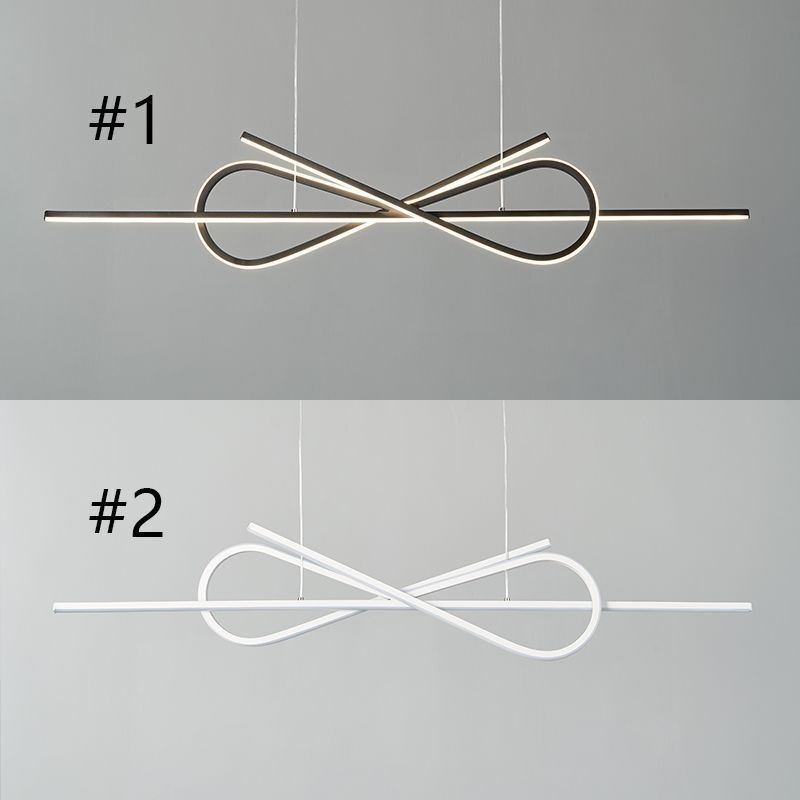 Jednoduché závesné svietidlo Aluminium Art Bowknot Stropné svietidlo