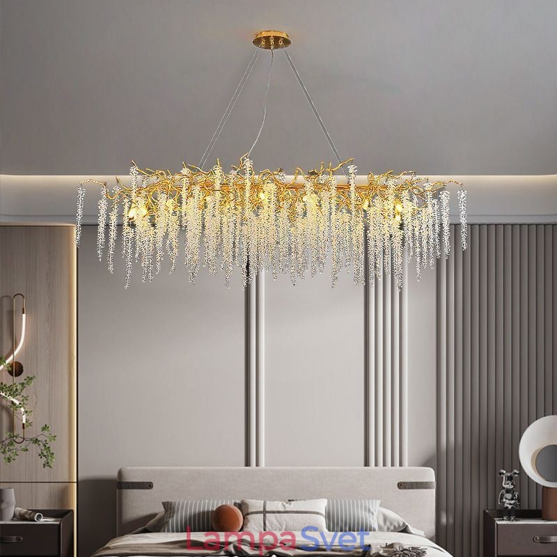 Severský prívesok Light Golden Branch G9 sklenený luster