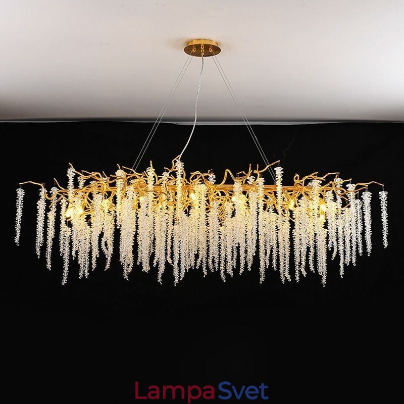 Severský prívesok Light Golden Branch G9 sklenený luster