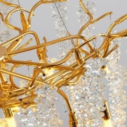 Severský prívesok Light Golden Branch G9 sklenený luster