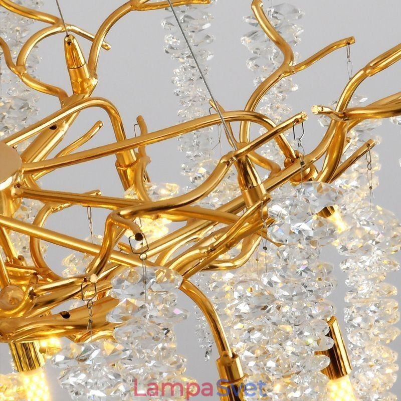 Severský prívesok Light Golden Branch G9 sklenený luster