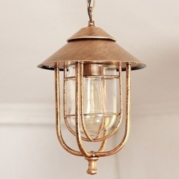 American Retro Outdoor Light Waterproof Birdcage Tvar Pendant Light Garden