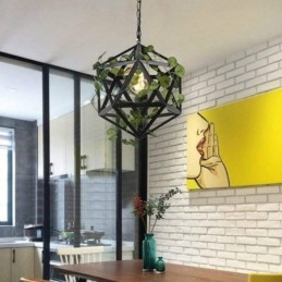 Priemyselná vintage závesná lampa Iron Birdcage