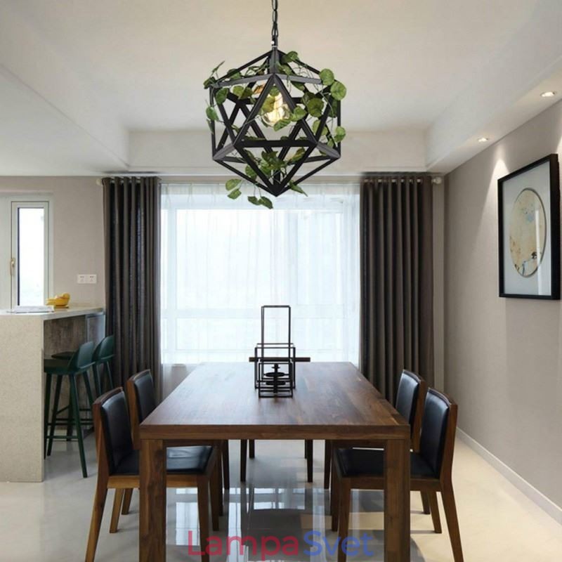 Priemyselná vintage závesná lampa Iron Birdcage