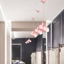 Severská farebná závesná lampa Macaron s jednou hlavou