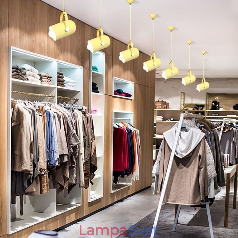 Severská farebná závesná lampa Macaron s jednou hlavou