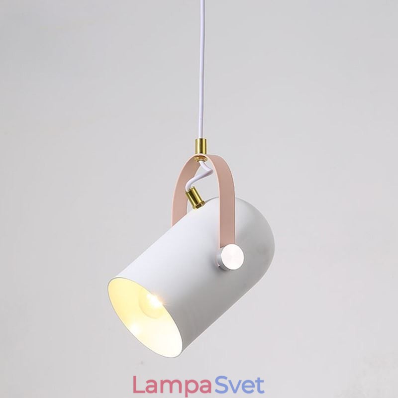 Severská farebná závesná lampa Macaron s jednou hlavou