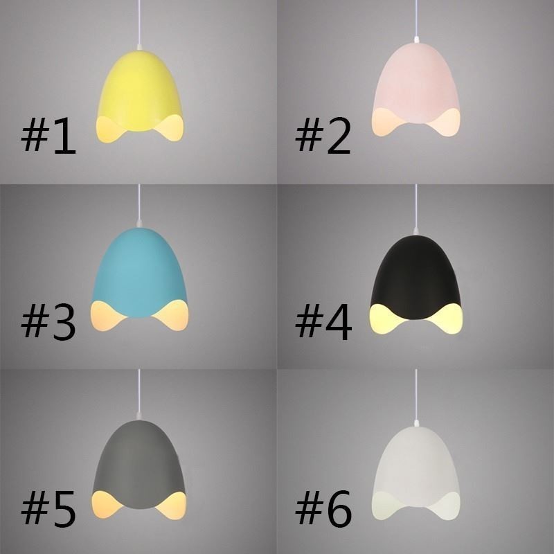 Jednohlavá závesná lampa Creative Macaron Pendant Light
