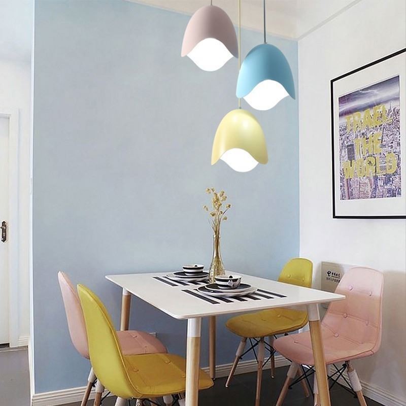 Jednohlavá závesná lampa Creative Macaron Pendant Light