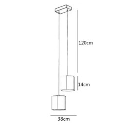 Moderné šesťhranné závesné svetlo jednoduché závesné svietidlo