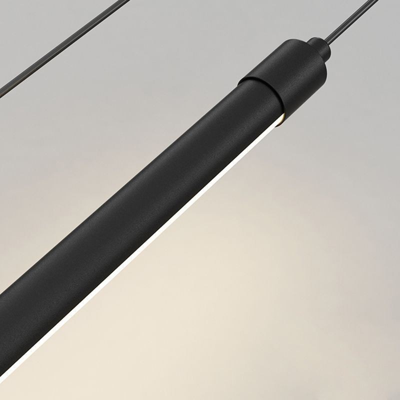 Závesné svietidlo Nordic Long Tube Závesné Lamp Island