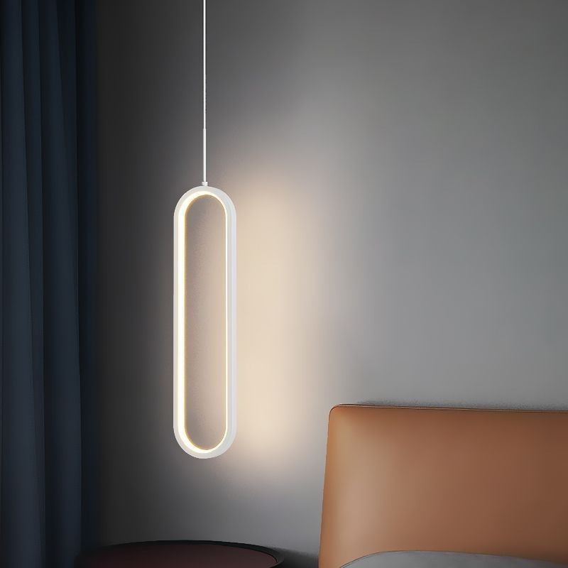 Moderné závesné svietidlo Minimalistické oválne závesné svietidlo