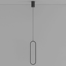 Moderné závesné svietidlo Minimalistické oválne závesné svietidlo