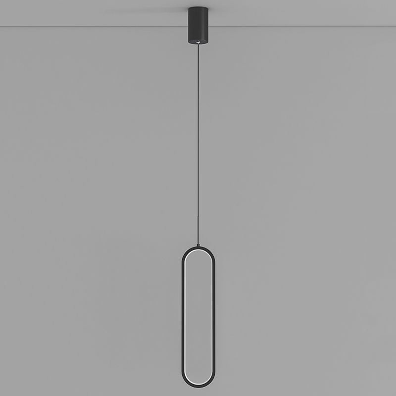 Moderné závesné svietidlo Minimalistické oválne závesné svietidlo