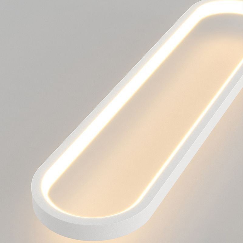 Moderné závesné svietidlo Minimalistické oválne závesné svietidlo
