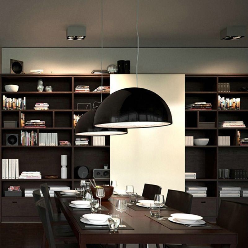 Polkruhové závesné lampy Nordic Minimalist Závesné svetlo Cafe
