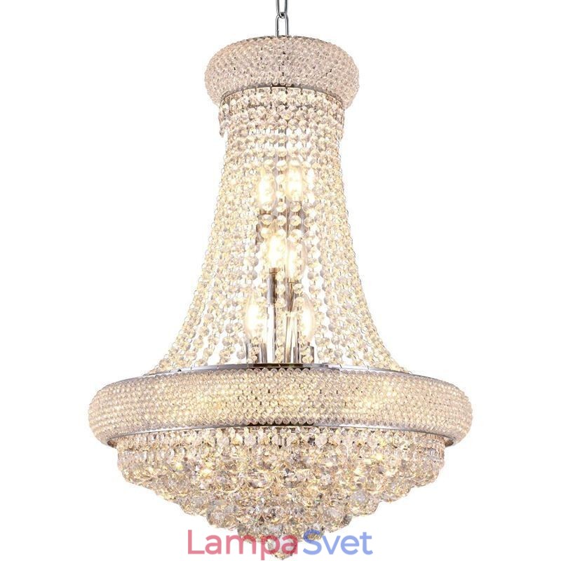 Luster v tvare koruny Luxusné krištáľové závesné svietidlo