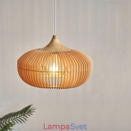 Prívesok s dreveným rámom Luster v tvare tekvice Prívesok s dreveným rámom Luster v tvare tekvice