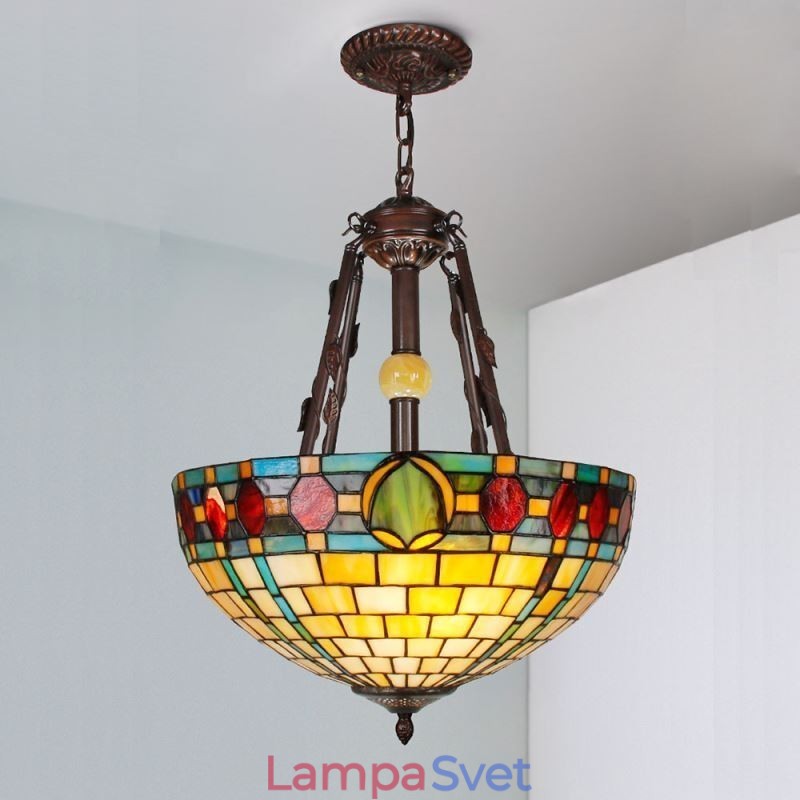 Závesné svietidlo z farebného skla