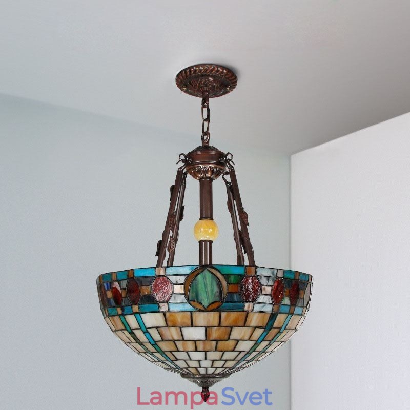 Závesné svietidlo z farebného skla