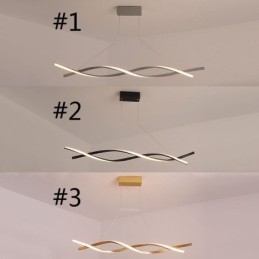 Moderné závesné svietidlo Twist Design závesná lampa Jedáleň