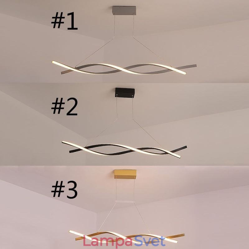 Moderné závesné svietidlo Twist Design závesná lampa Jedáleň