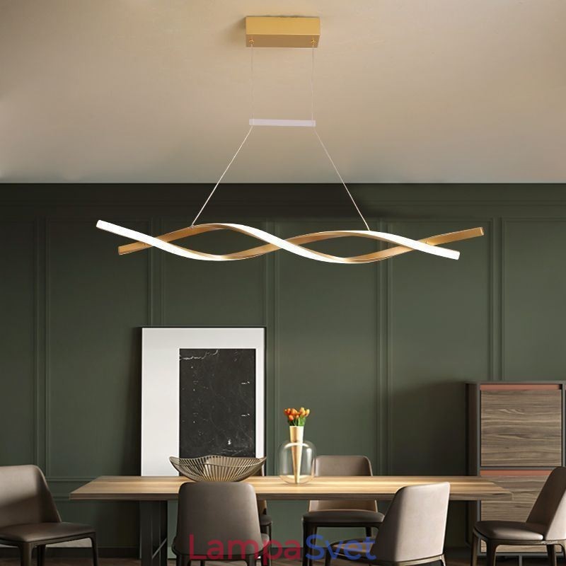 Moderné závesné svietidlo Twist Design závesná lampa Jedáleň