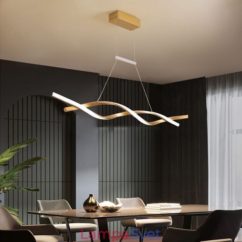 Moderné závesné svietidlo Twist Design závesná lampa Jedáleň