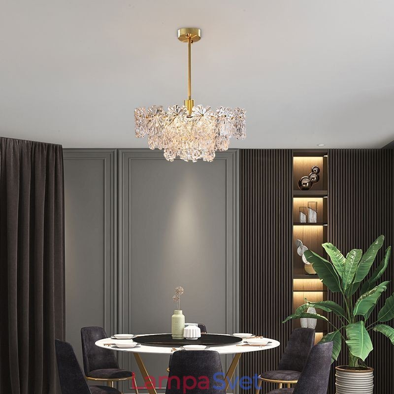 Luxusné závesné svetlo Home Dekor Sklenený luster Living