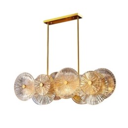 Moderný luster Spark Disc Luster Ohňostroj Sklenená závesná lampa Osvetlenie domácnosti